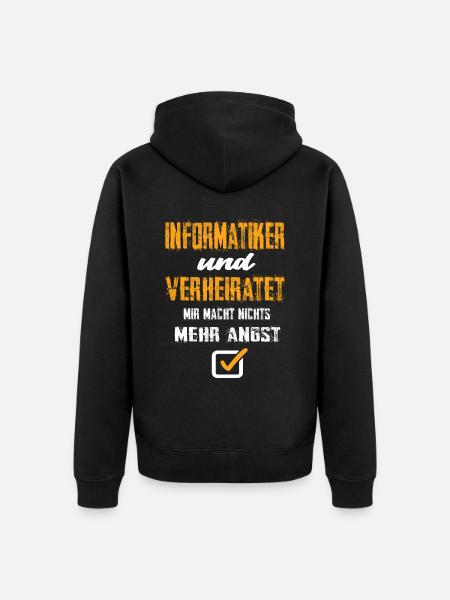Informatiker - Unisex Premium Bio Zip Hoodie - Schwarz