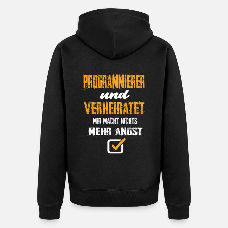 Programmierer - Unisex Premium Bio Zip Hoodie - Schwarz