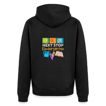 École maternelle - Veste à capuche bio Premium Unisexe - noir - Dos - Nico (187cm)