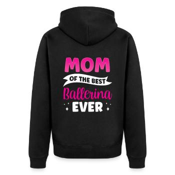 Mutter Der Besten Ballerina Aller Zeiten Ballett - Unisex Premium Bio Zip Hoodie - Schwarz - Hinten - Nico (187cm)