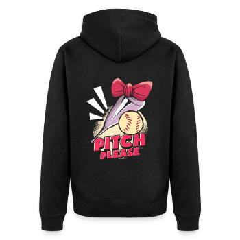 Softball drôle - Veste à capuche bio Premium Unisexe - noir - Dos - Nico (187cm)