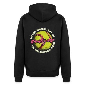 Softball Cadeau Joueur de softball Lanceur Catcher - Veste à capuche bio Premium Unisexe - noir - Dos - Nico (187cm)