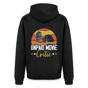 Theaterprobe Darsteller Künstler Schauspielerin Schauspieler - Unisex Premium Bio Zip Hoodie - Schwarz - Hinten - Nico (187cm)