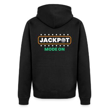Pinball player - Unisex Premium Organic Zip Hoodie - black - Back - Nico (187cm)