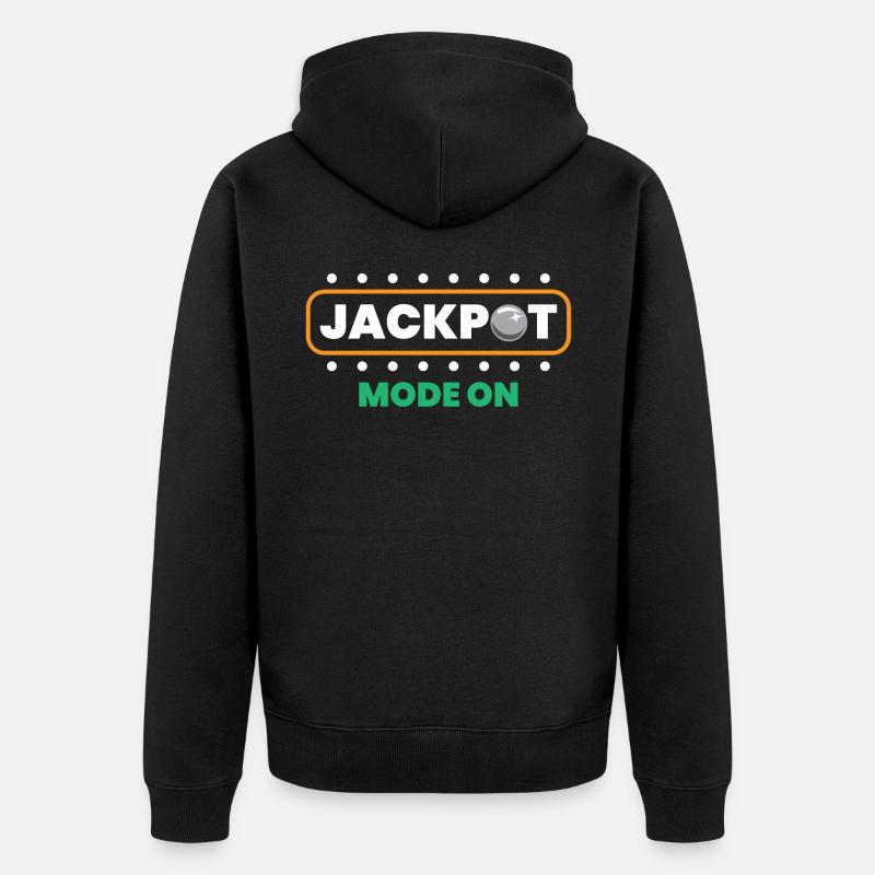 Joueur de flipper - Veste à capuche bio Premium Unisexe - noir