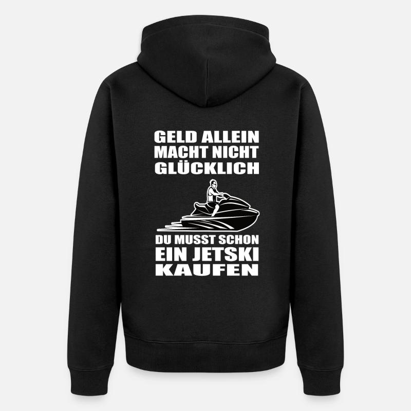 Jetski - Unisex Premium Bio Zip Hoodie - Schwarz