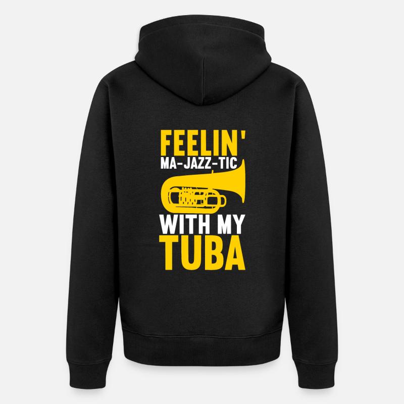 Tuba Tuba lecteur - Veste à capuche bio Premium Unisexe - noir
