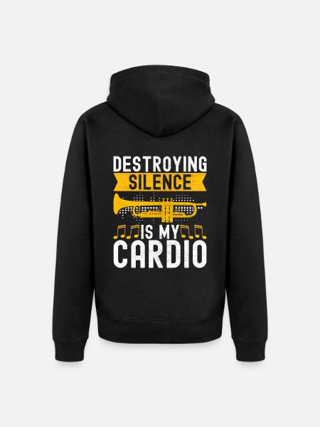 Trumpet Trumpet Player - Unisex Premium Organic Zip Hoodie - black