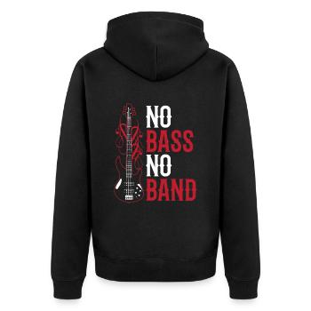 Pas de basse Pas de groupe Musiciens Bassiste Guitare basse - Veste à capuche bio Premium Unisexe - noir - Dos - Nico (187cm)