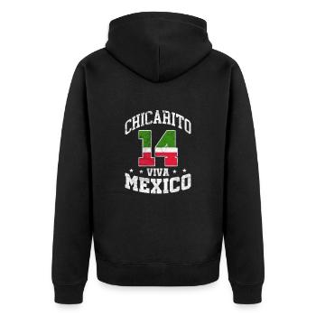 Mexique - Veste à capuche bio Premium Unisexe - noir - Dos - Nico (187cm)