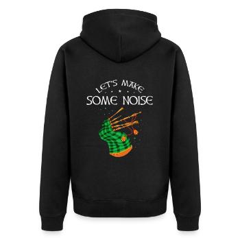 Conception de cornemuse pour Scotland Pride et cornemuse - Veste à capuche bio Premium Unisexe - noir - Dos - Nico (187cm)