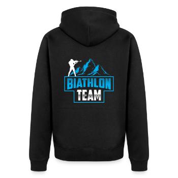 Biathlon Sport d’équipe Biathlète Biathlète Biathlons - Veste à capuche bio Premium Unisexe - noir - Dos - Nico (187cm)