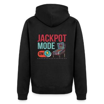 Joueur d’arcade de flipper - Veste à capuche bio Premium Unisexe - noir - Dos - Nico (187cm)