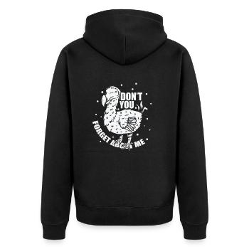 Don't you forget about Me Mauritius Island - Unisex Premium Organic Zip Hoodie - black - Back - Nico (187cm)