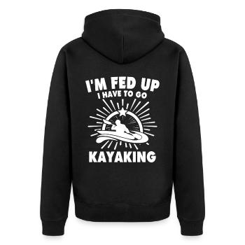 Kayakistes kayakistes - Veste à capuche bio Premium Unisexe - noir - Dos - Nico (187cm)