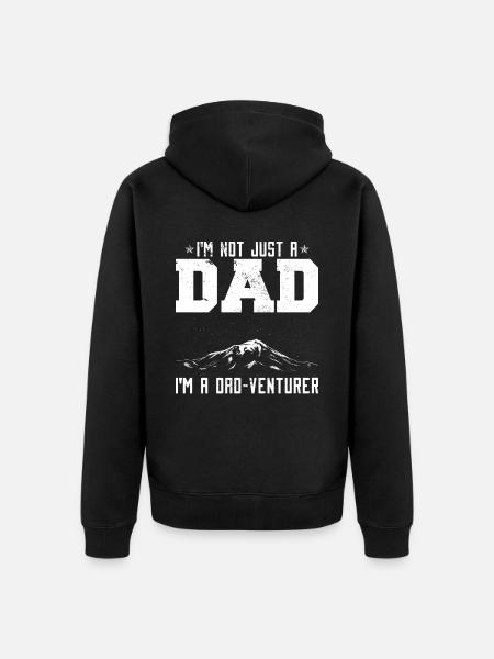 I'm Not Just A Dad - Unisex Premium Organic Zip Hoodie - black