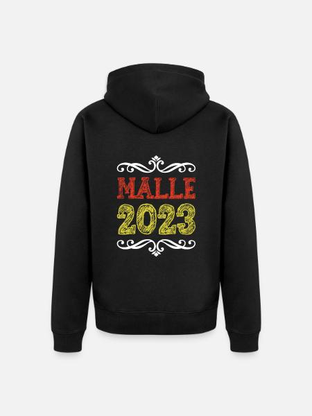 Malle 2023 - Unisex Premium Organic Zip Hoodie - black