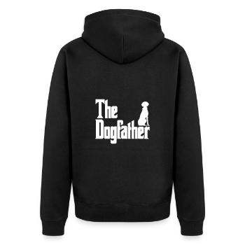 Le Dogfather Magyar Vizsla - Veste à capuche bio Premium Unisexe - noir - Dos - Nico (187cm)