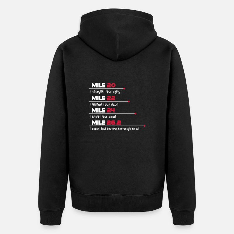 Courir - Veste à capuche bio Premium Unisexe - noir