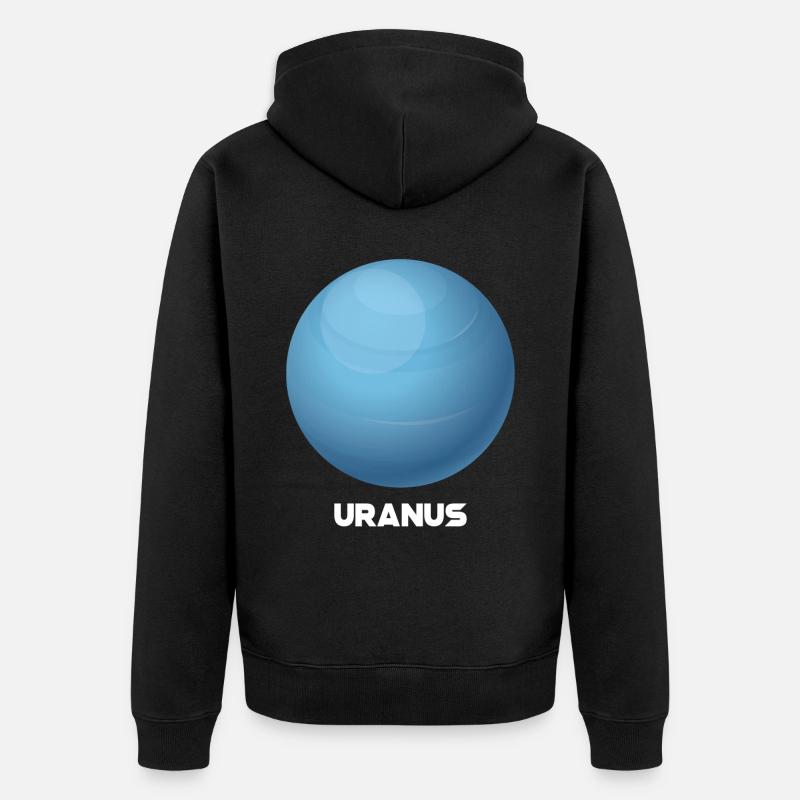 Uranus - Veste à capuche bio Premium Unisexe - noir