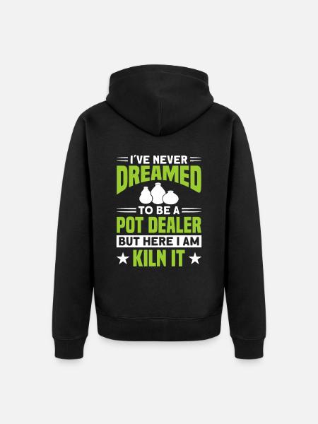Töpfern Töpfer Töpferei Pottery - Unisex Premium Bio Zip Hoodie - Schwarz