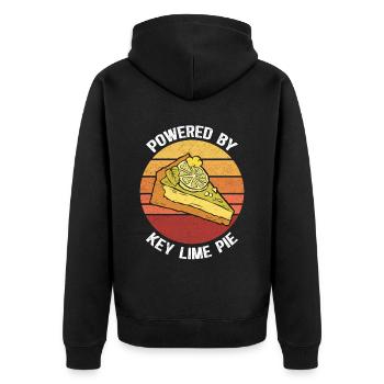 Lime Cake Cake Lemon Cake Gift - Unisex Premium Organic Zip Hoodie - black - Back - Nico (187cm)