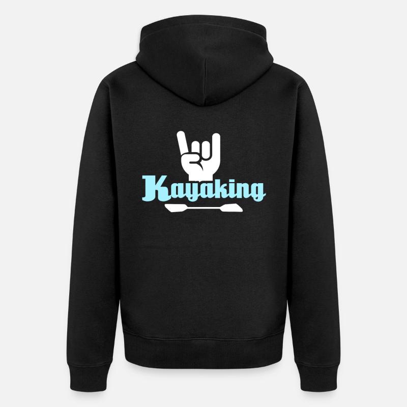 Kayaking Kayak - Veste à capuche bio Premium Unisexe - noir