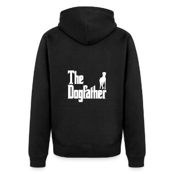 Le Dogfather Saluki - Veste à capuche bio Premium Unisexe - noir - Dos - Nico (187cm)