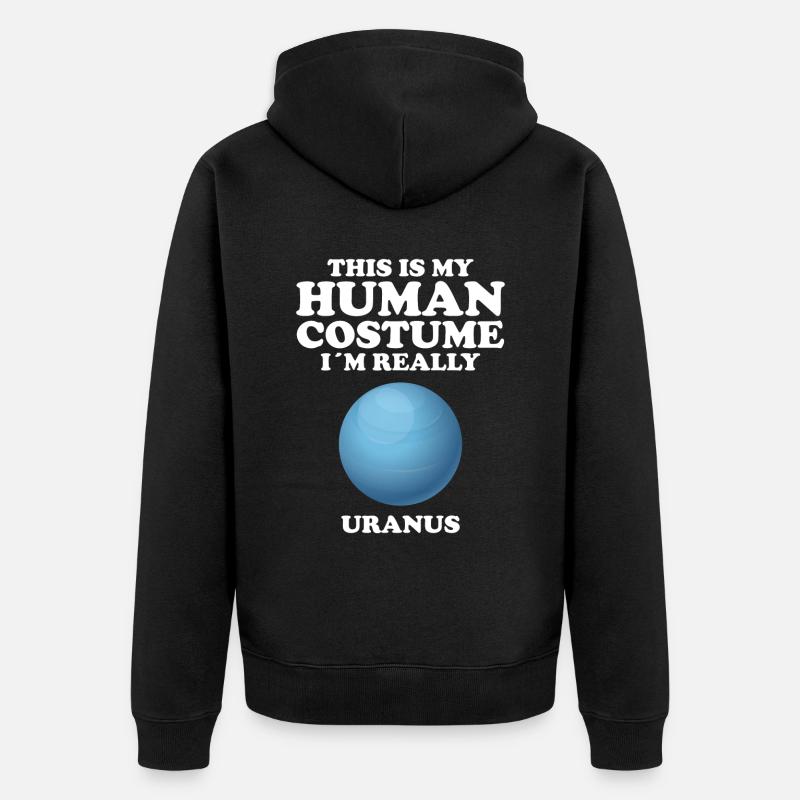 Uranus - Veste à capuche bio Premium Unisexe - noir