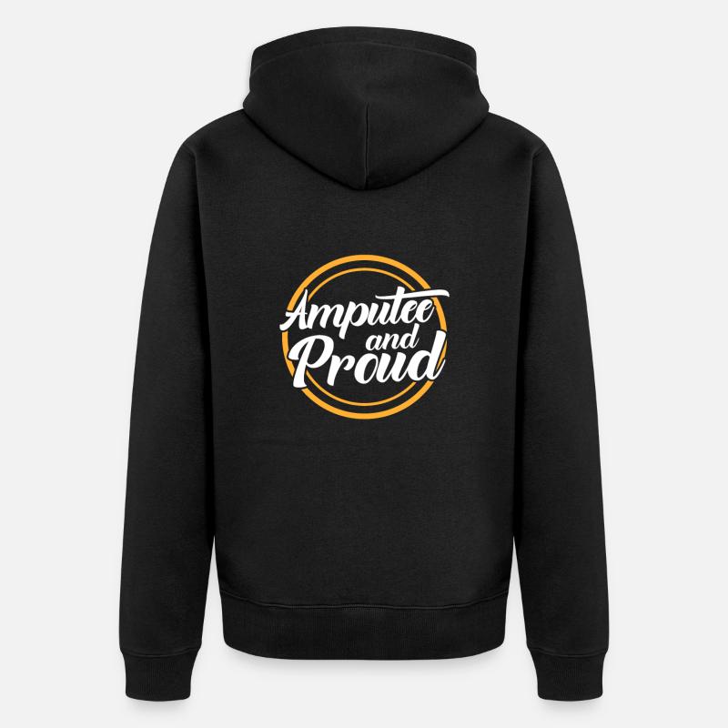 Amputation Amputation Prothèse Cadeau - Veste à capuche bio Premium Unisexe - noir