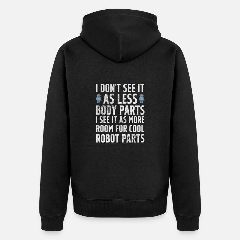 Amputation - Unisex Premium Bio Zip Hoodie - Schwarz