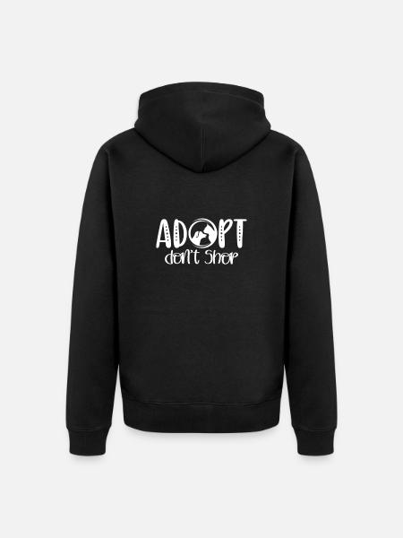 Tierrettung - Unisex Premium Bio Zip Hoodie - Schwarz