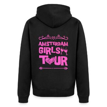 Amsterdam Girls Tour - Veste à capuche bio Premium Unisexe - noir - Dos - Nico (187cm)