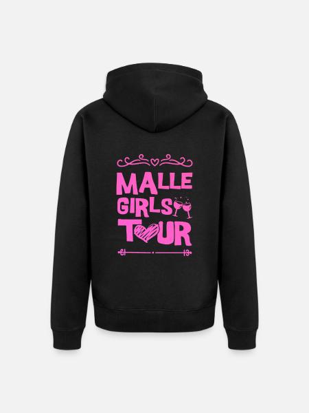Malle Party Team - Unisex Premium Organic Zip Hoodie - black