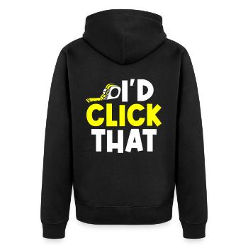 Floor layers, tilers, tilers - Unisex Premium Organic Zip Hoodie - black - Back - Nico (187cm)