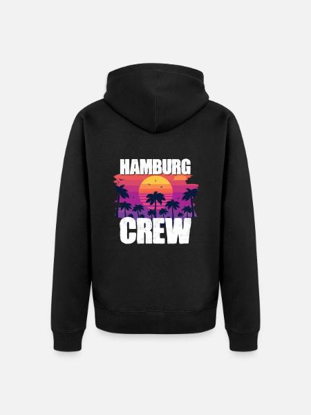 Hamburg Holidays - Unisex Premium Organic Zip Hoodie - black
