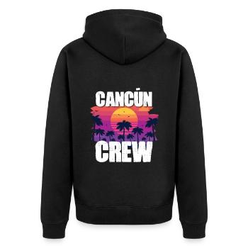 Tourisme Cancún - Veste à capuche bio Premium Unisexe - noir - Dos - Nico (187cm)