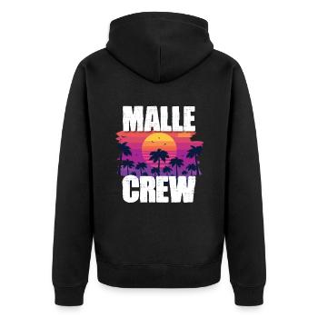 Tourisme Malle - Veste à capuche bio Premium Unisexe - noir - Dos - Nico (187cm)