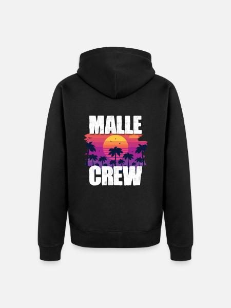 Malle Holidays - Unisex Premium Organic Zip Hoodie - black