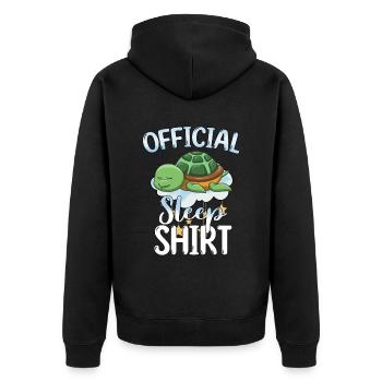 Cadeau Sleeping Sweet - Veste à capuche bio Premium Unisexe - noir - Dos - Nico (187cm)