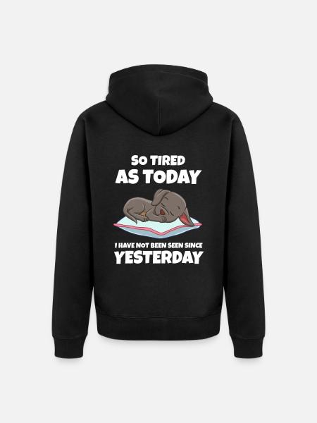 Sleeping Sweet Gift - Unisex Premium Organic Zip Hoodie - black