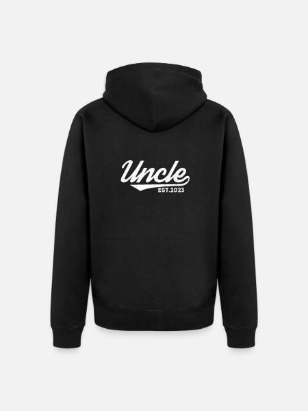 Oncle enceinte - Veste à capuche bio Premium Unisexe - noir