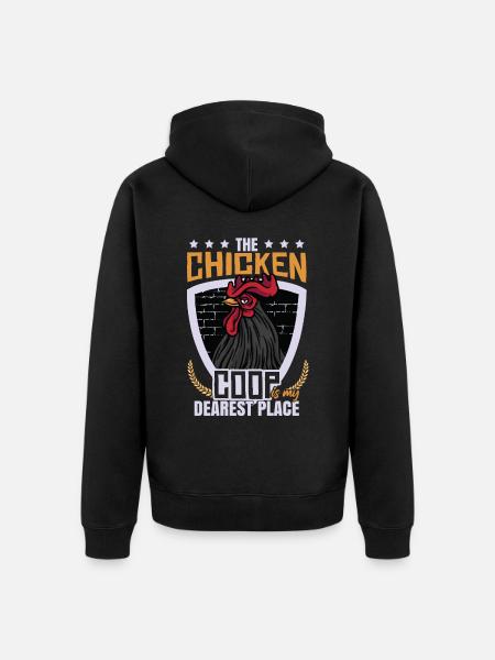 The Chicken Coop - Unisex Premium Organic Zip Hoodie - black