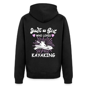 Kayak Filles Kayak - Veste à capuche bio Premium Unisexe - noir - Dos - Nico (187cm)