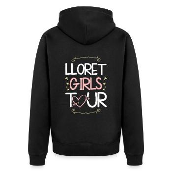 Lloret De Mar Girls Tour - Veste à capuche bio Premium Unisexe - noir - Dos - Nico (187cm)