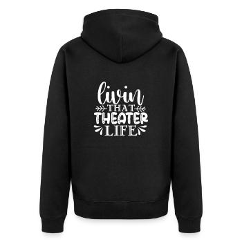 Acteur de théâtre Broadway Drame musical Geek - Veste à capuche bio Premium Unisexe - noir - Dos - Nico (187cm)