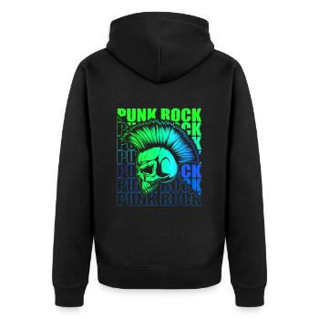 Punk Rock Pogo Anarchie Punks Punk Rocker Punk - Veste à capuche bio Premium Unisexe - noir - Dos - Nico (187cm)