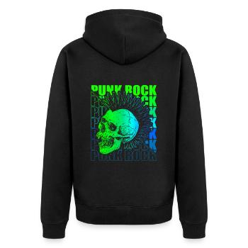 Punk Rock Pogo Anarchie Punks Punk Rocker Punk - Veste à capuche bio Premium Unisexe - noir - Dos - Nico (187cm)