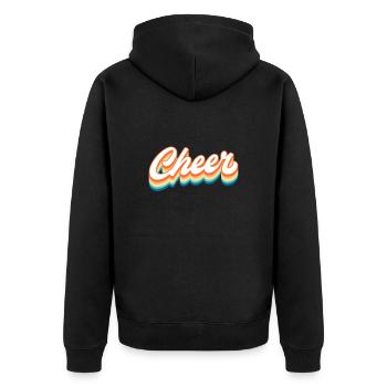 Cheerleader - Unisex Premium Organic Zip Hoodie - black - Back - Nico (187cm)