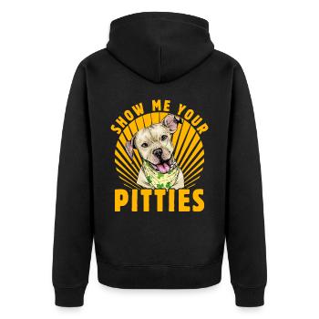 Montrez-moi vos Pitties - Veste à capuche bio Premium Unisexe - noir - Dos - Nico (187cm)